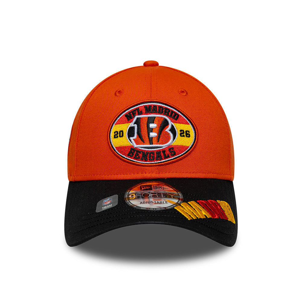 Cincinnati Bengals New Era 2026 Madrid Game 9FORTY Snapback NFL Cap Orange