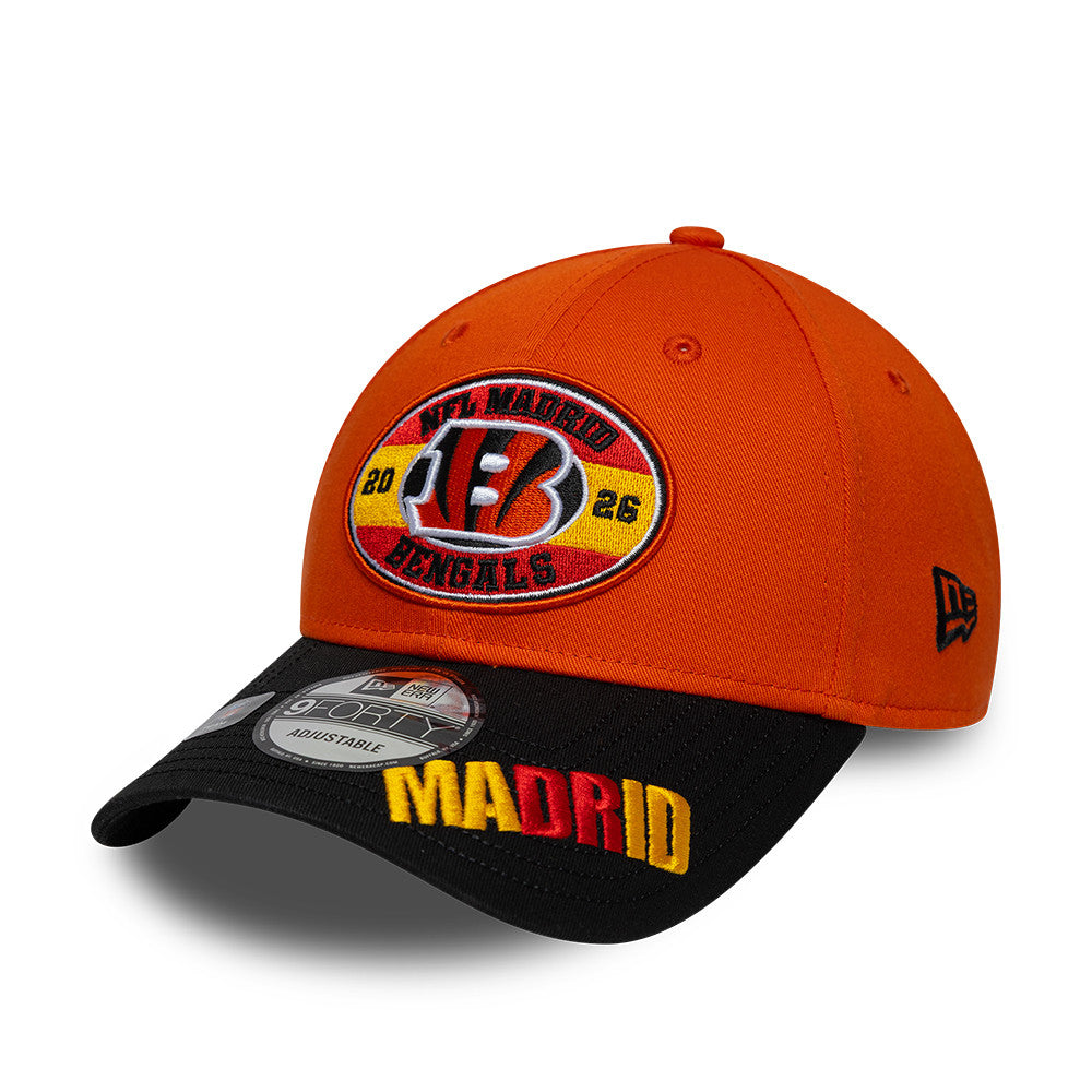 Cincinnati Bengals New Era 2026 Madrid Game 9FORTY Snapback NFL Cap Orange