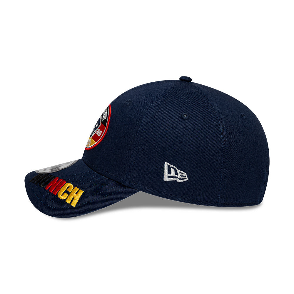 New England Patriots New Era 2026 München Game 9FORTY Snapback NFL Cap Navy Blau