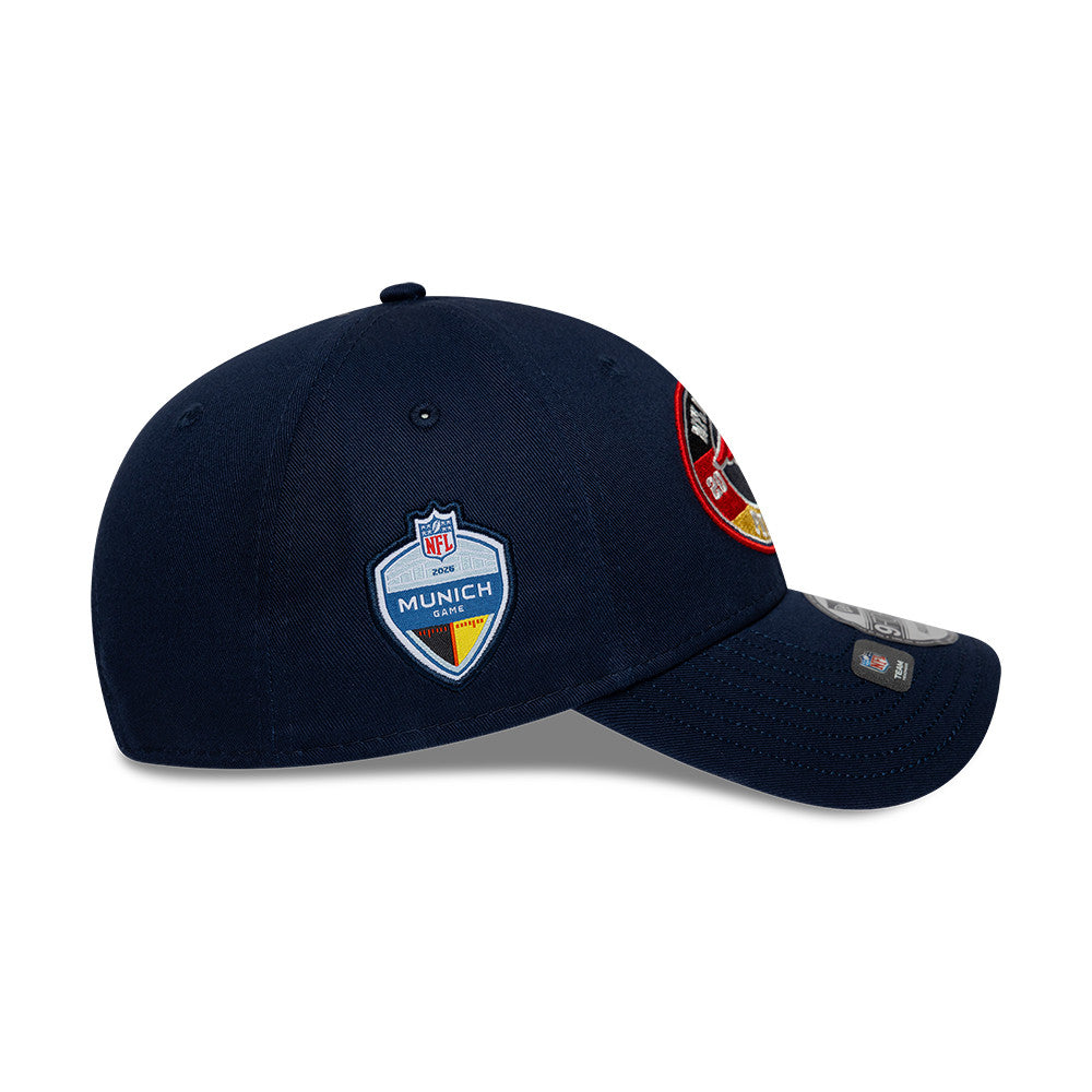 New England Patriots New Era 2026 München Game 9FORTY Snapback NFL Cap Navy Blau