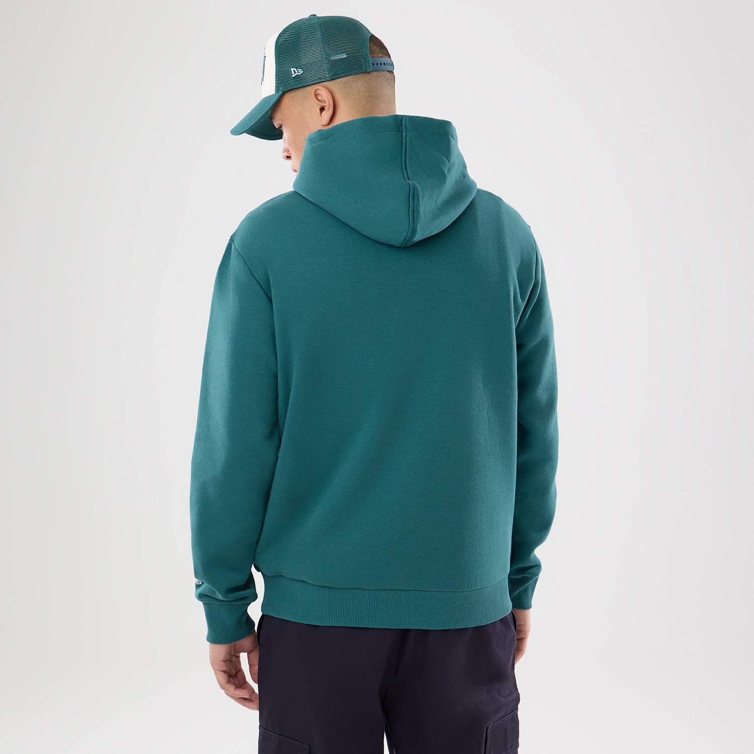 Philadelphia Eagles New Era 2026 London Game Patches NFL Hoodie Grün