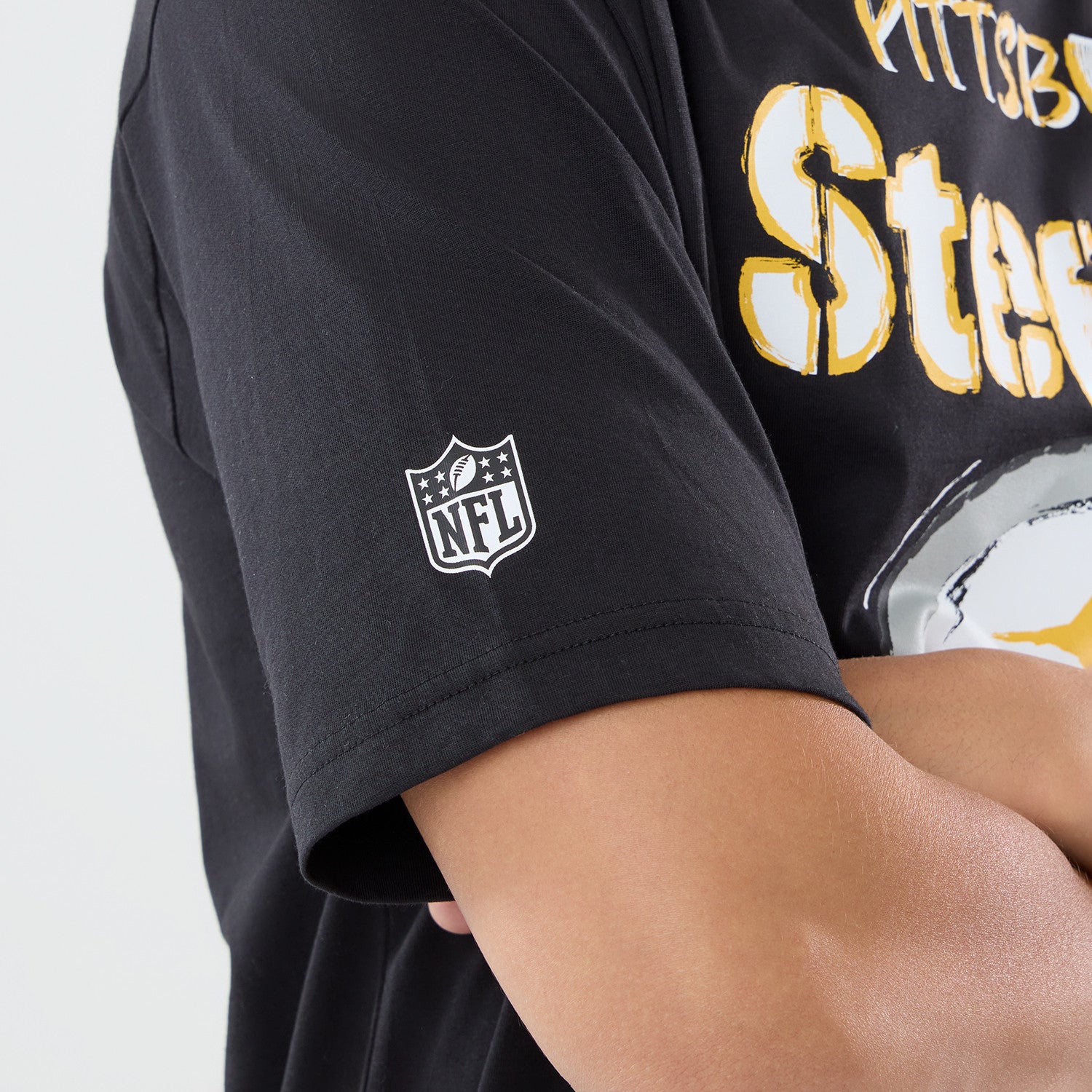Pittsburgh Steelers New Era 2026 London Game Backprint NFL T-Shirt Schwarz