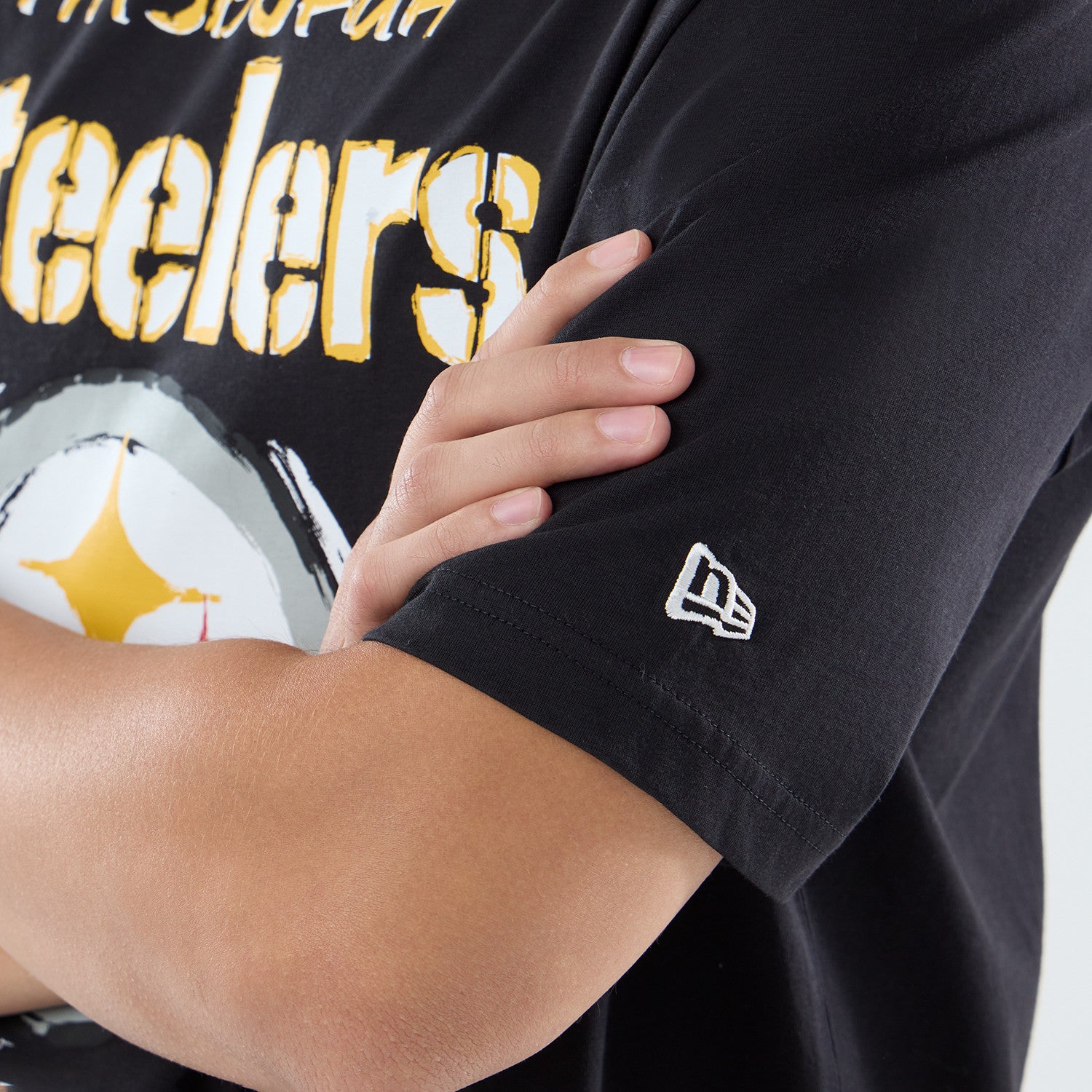 Pittsburgh Steelers New Era 2026 London Game Backprint NFL T-Shirt Schwarz