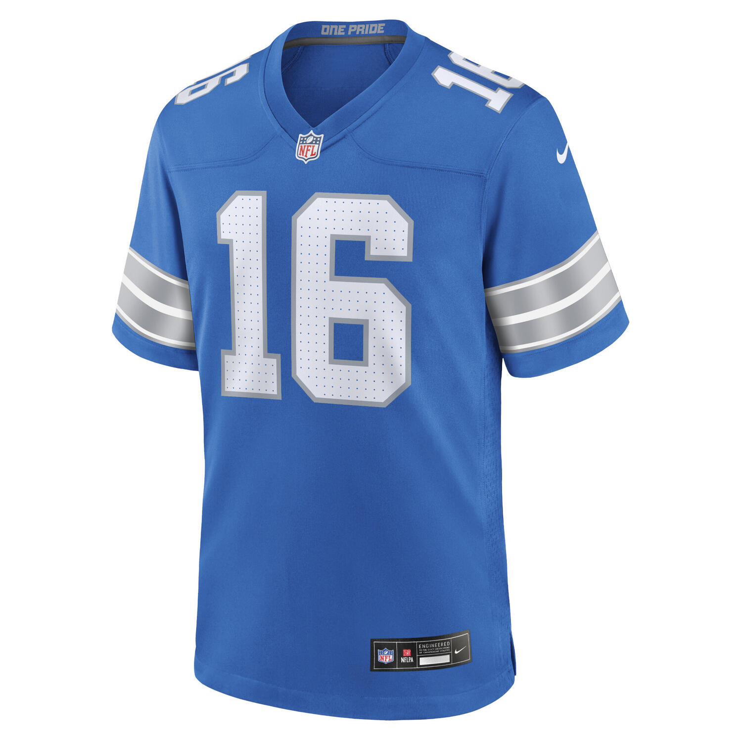 Jared Goff #16 Detroit Lions Nike Home NFL Trikot Blau