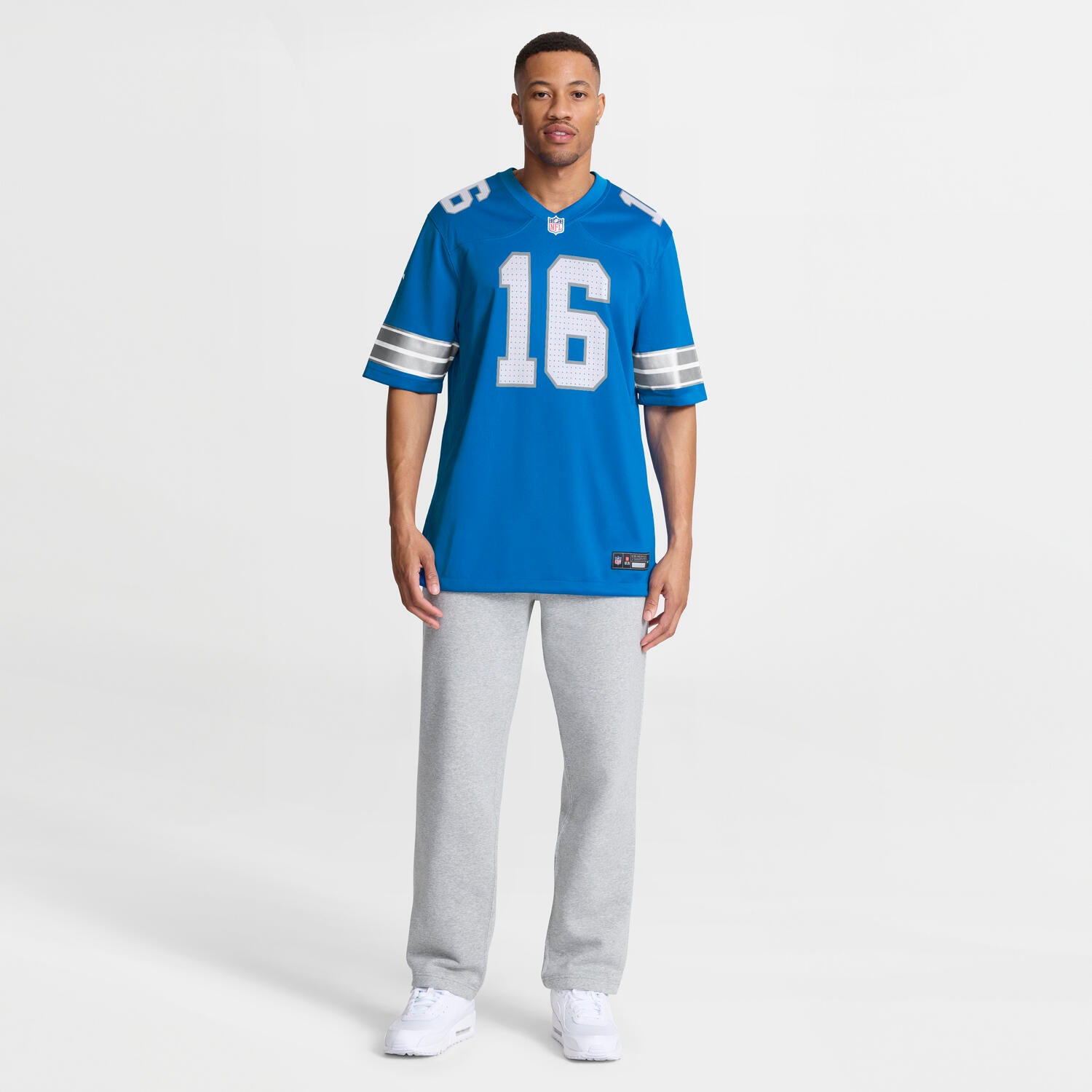 Jared Goff #16 Detroit Lions Nike Home NFL Trikot Blau