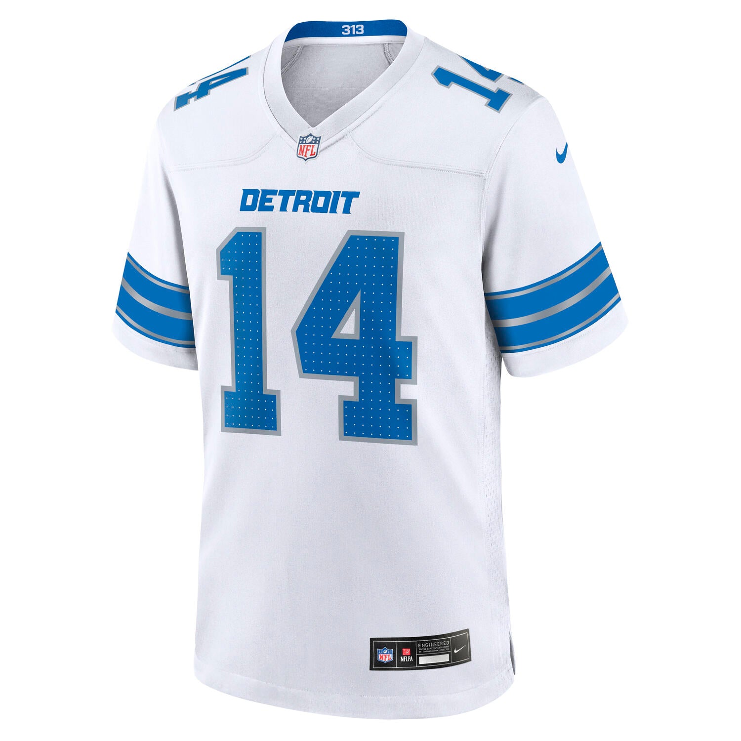 Amon-Ra St. Brown #14 Detroit Lions Nike Road NFL Trikot Weiß