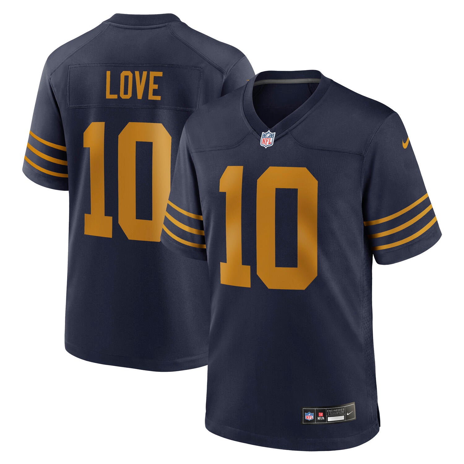 Jordan Love #10 Green Bay Packers Alternate Nike NFL Trikot Navy Blau
