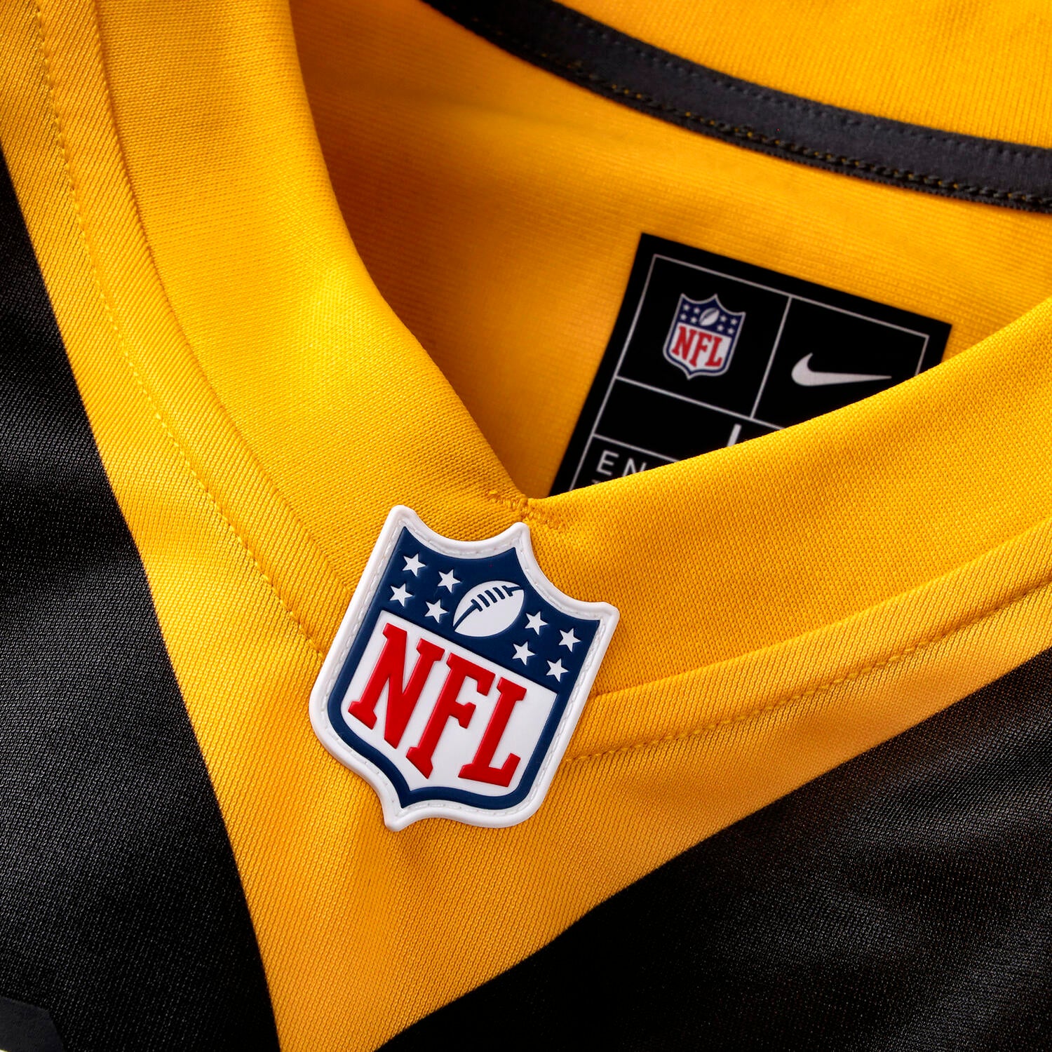 DK Metcalf #4 Pittsburgh Steelers 1933 Throwback Nike NFL Trikot Gelb