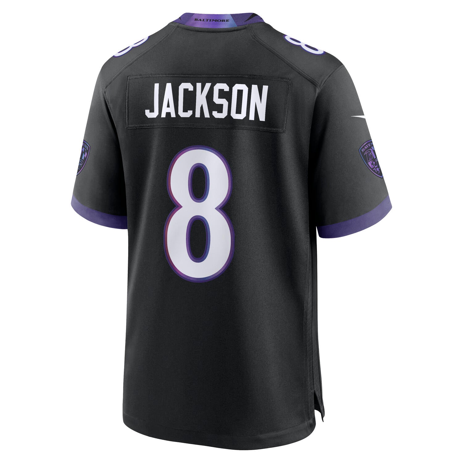 Lamar Jackson #8 Baltimore Ravens 2026 Nike Alternate NFL Trikot Schwarz
