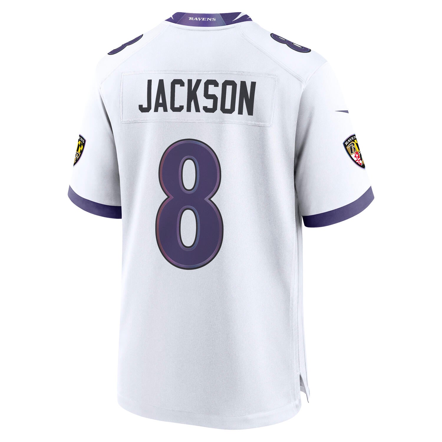 Lamar Jackson #8 Baltimore Ravens 2026 Nike Road NFL Trikot Weiß