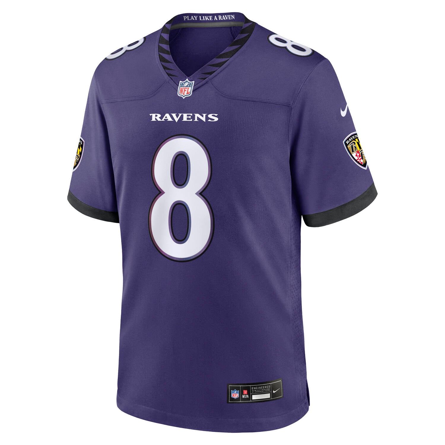 Lamar Jackson #8 Baltimore Ravens 2026 Nike Home NFL Trikot Lila