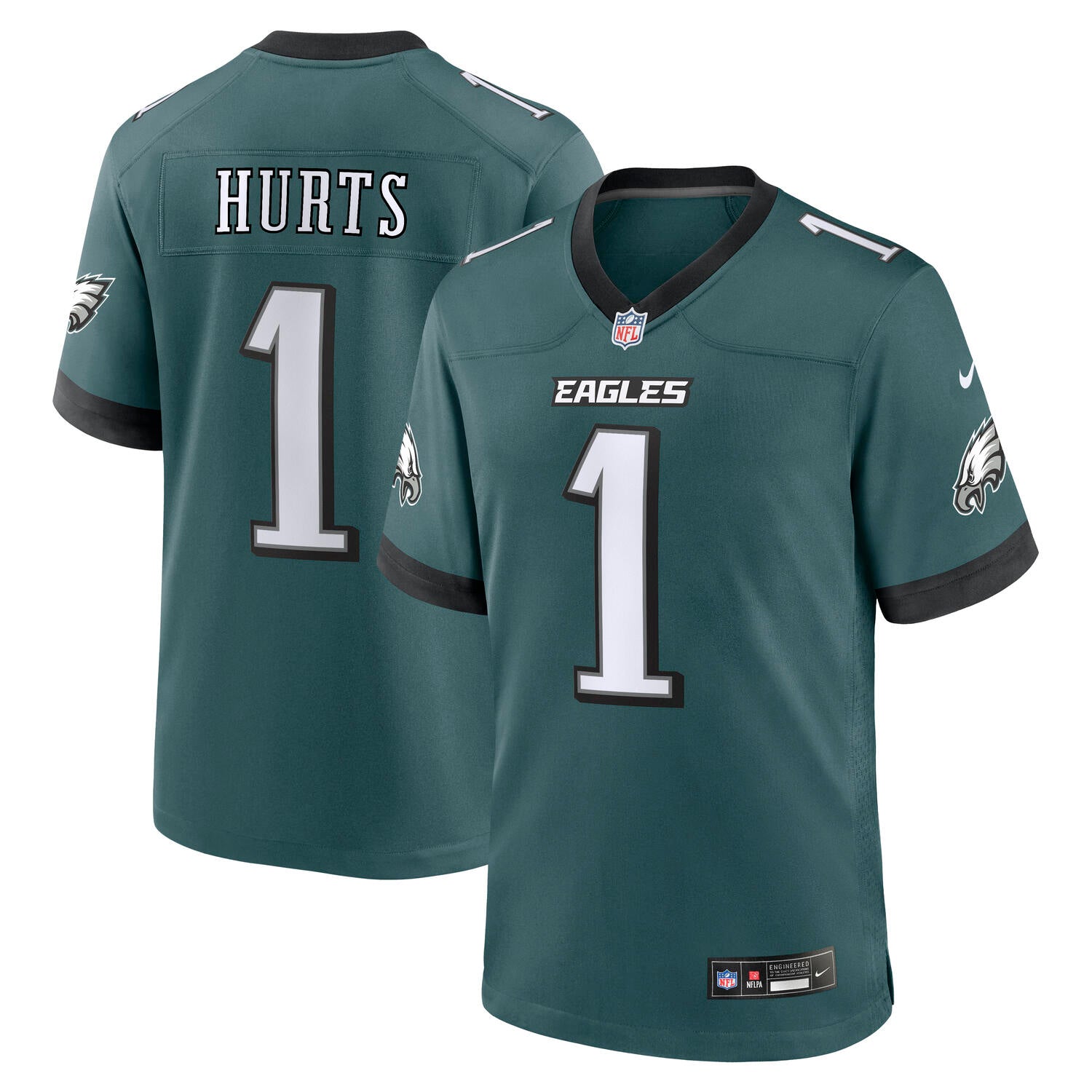 Jalen Hurts #1 Philadelphia Eagles 2026 Home Nike NFL Trikot Grün