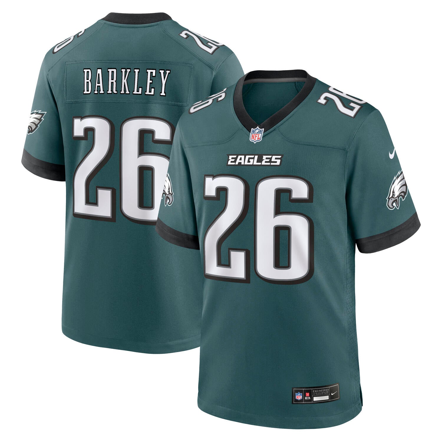 Saquon Barkley #26 Philadelphia Eagles 2026 Home Nike NFL Trikot Grün