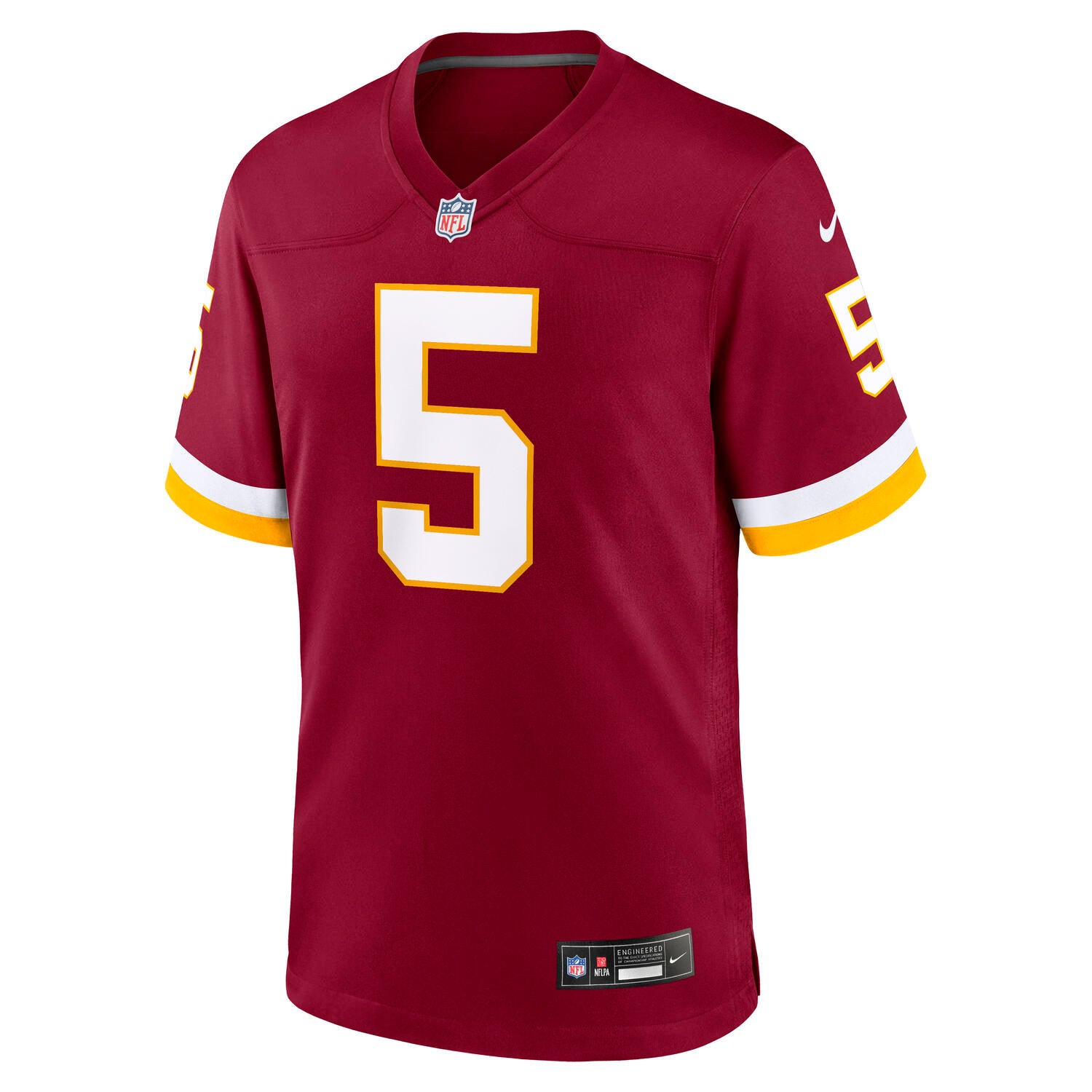 Jayden Daniels #5 Washington Commanders 2026 Home Nike NFL Trikot Rot