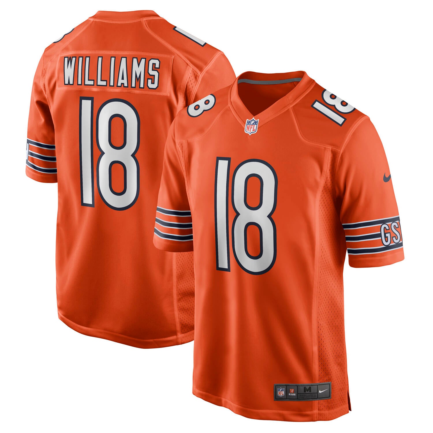 Caleb Williams #18 Chicago Bears Alternate Nike NFL Trikot Orange