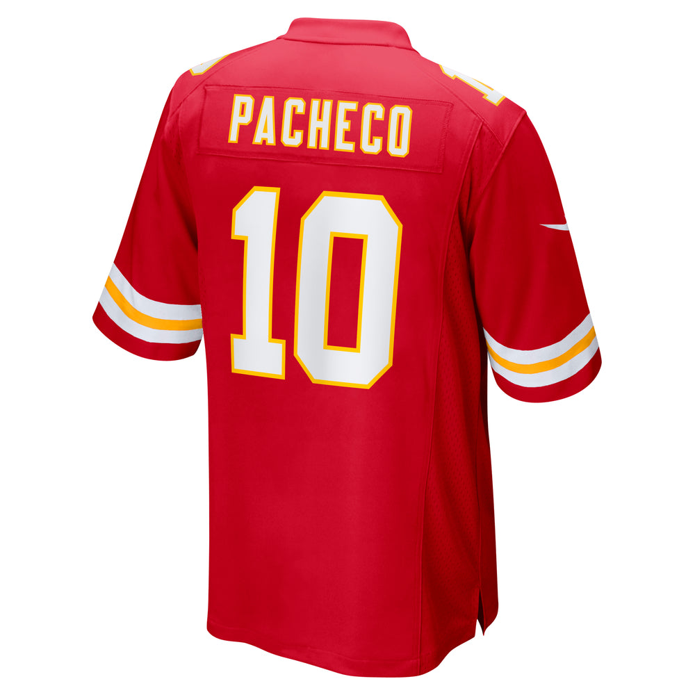 Isiah Pacheco #10 Kansas City Chiefs Nike Game NFL Football Trikot Rot