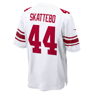Nike NFL Trikot der New York Giants Cam Skattebo #44 in Weiß, Road Game Design, Sporttrikot für Fans