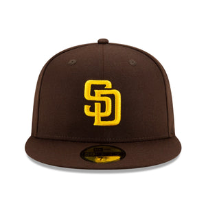 San Diego Padres New Era Authentic On Field Game 59FIFTY MLB Cap Braun - STADIUMDREAMS