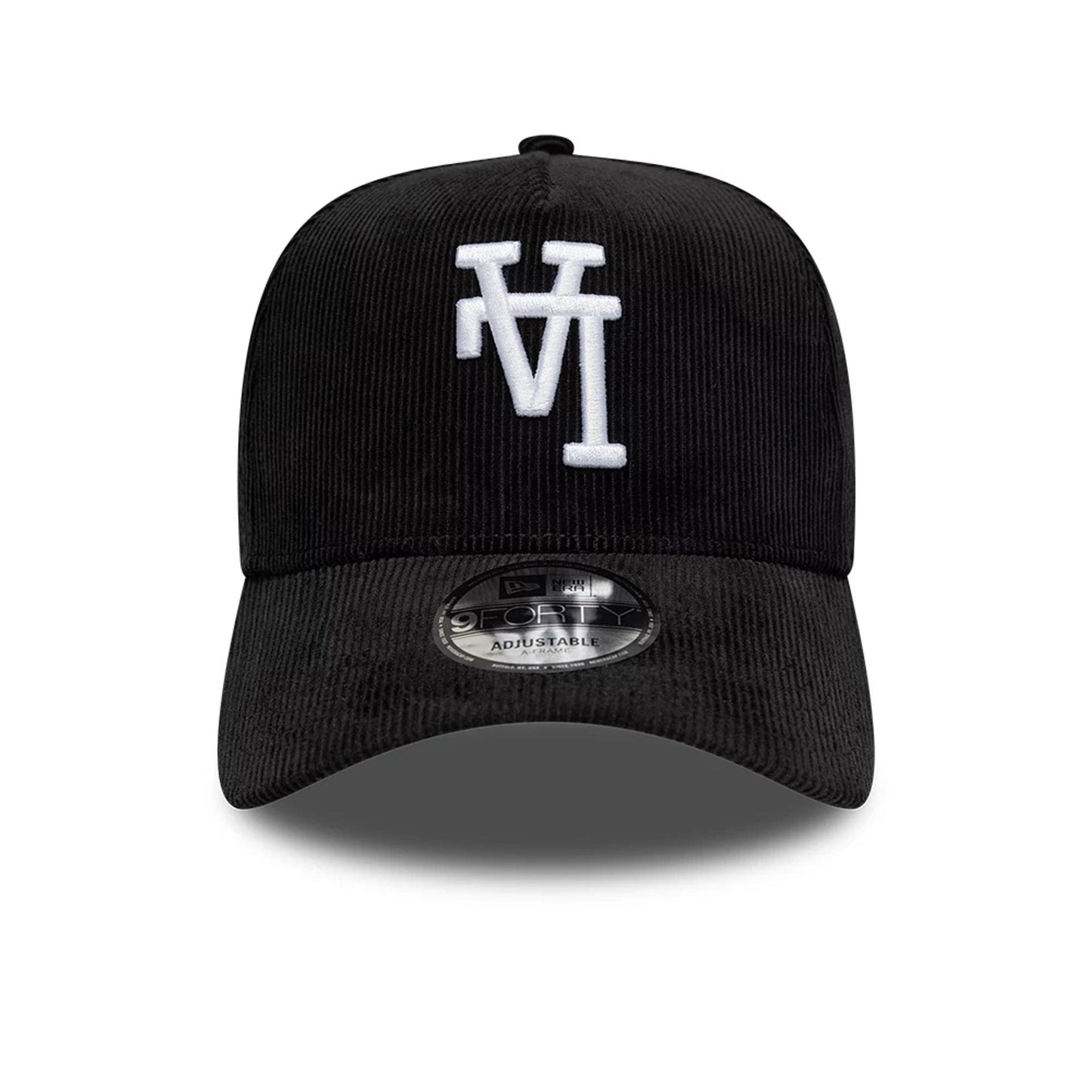 Los Angeles Dodgers Cord Upside Down New Era 9FORTY A-Frame MLB Cap Schwarz StadiumDreams Exclusive