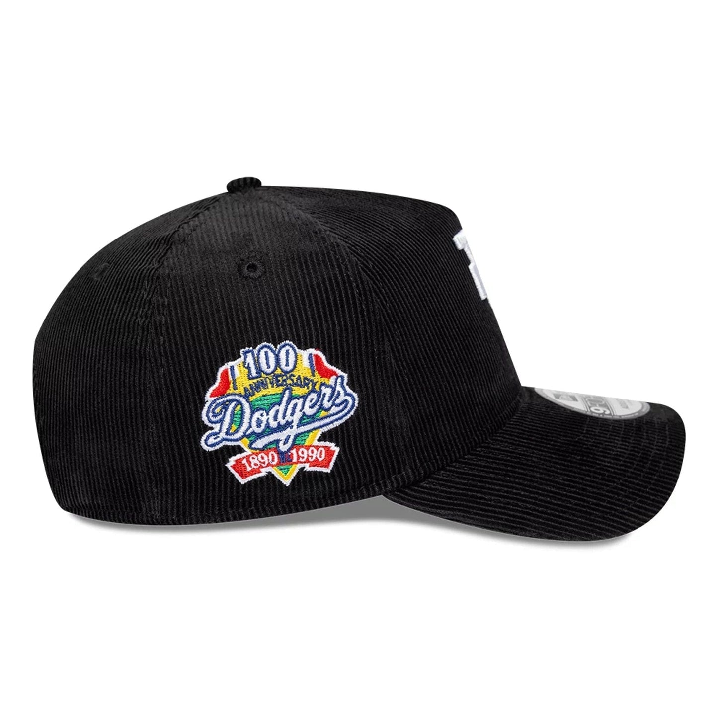 Los Angeles Dodgers Cord Upside Down New Era 9FORTY A-Frame MLB Cap Schwarz StadiumDreams Exclusive