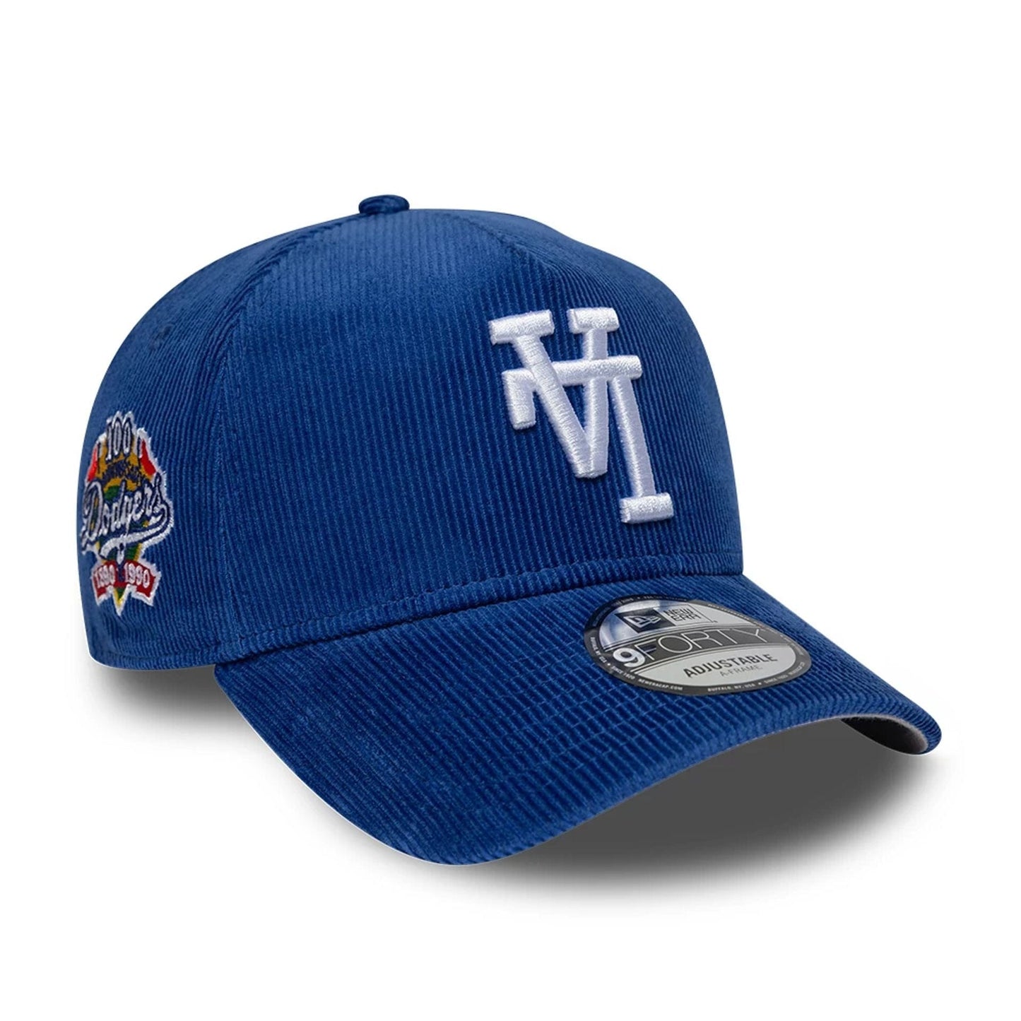 Los Angeles Dodgers Cord Upside Down New Era 9FORTY A-Frame MLB Cap Blau StadiumDreams Exclusive