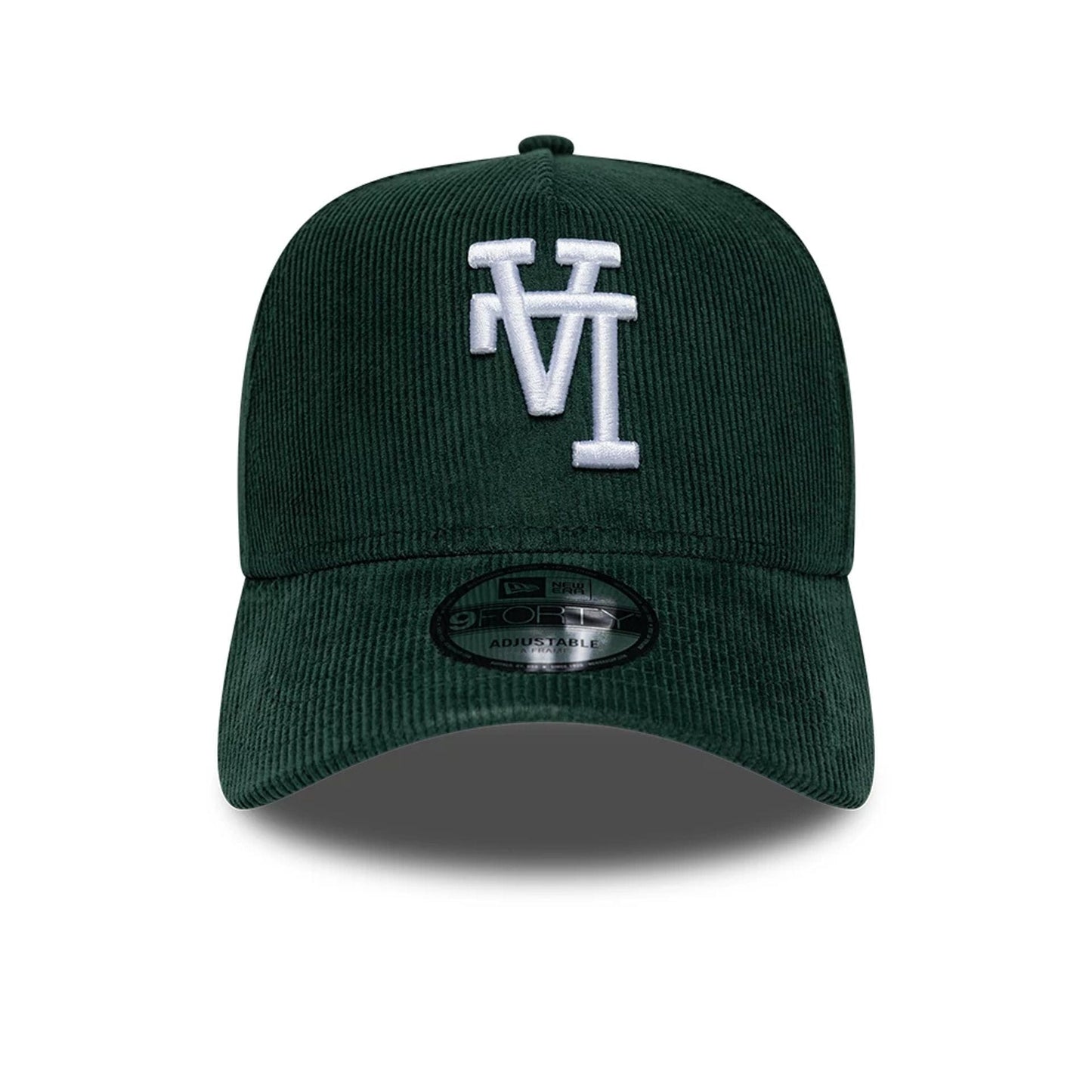 Los Angeles Dodgers Cord Upside Down New Era 9FORTY A-Frame MLB Cap Grün StadiumDreams Exclusive