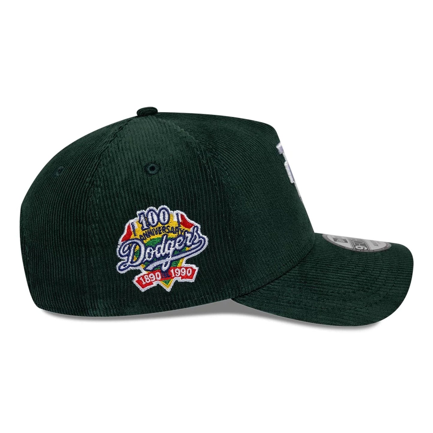 Los Angeles Dodgers Cord Upside Down New Era 9FORTY A-Frame MLB Cap Grün StadiumDreams Exclusive