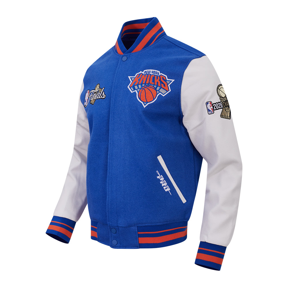 New York Knicks Pro Standard 2026 NBA Champions Limited Edition College Jacke Blau