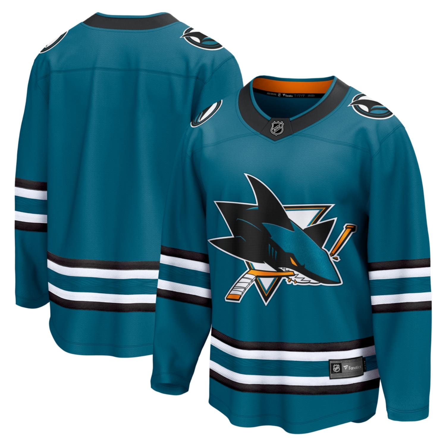 San Jose Sharks NHL Trikot Fanatics Home Breakaway Türkis - STADIUMDREAMS