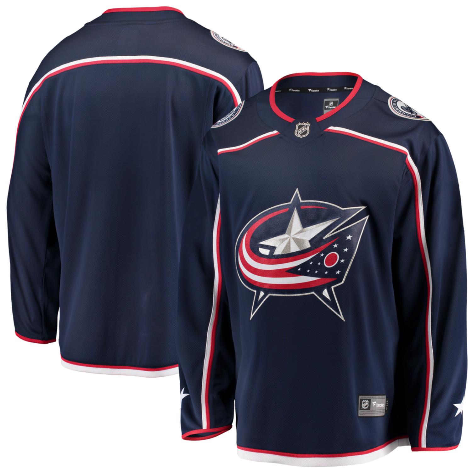 Columbus Blue Jackets NHL Trikot Fanatics Home Breakaway Navy - STADIUMDREAMS