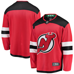 New Jersey Devils NHL Trikot Fanatics Home Breakaway Rot - STADIUMDREAMS