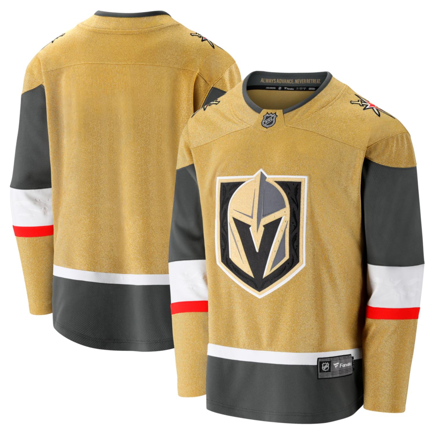 Vegas Golden Knights NHL Trikot Fanatics Home Breakaway Gold - STADIUMDREAMS