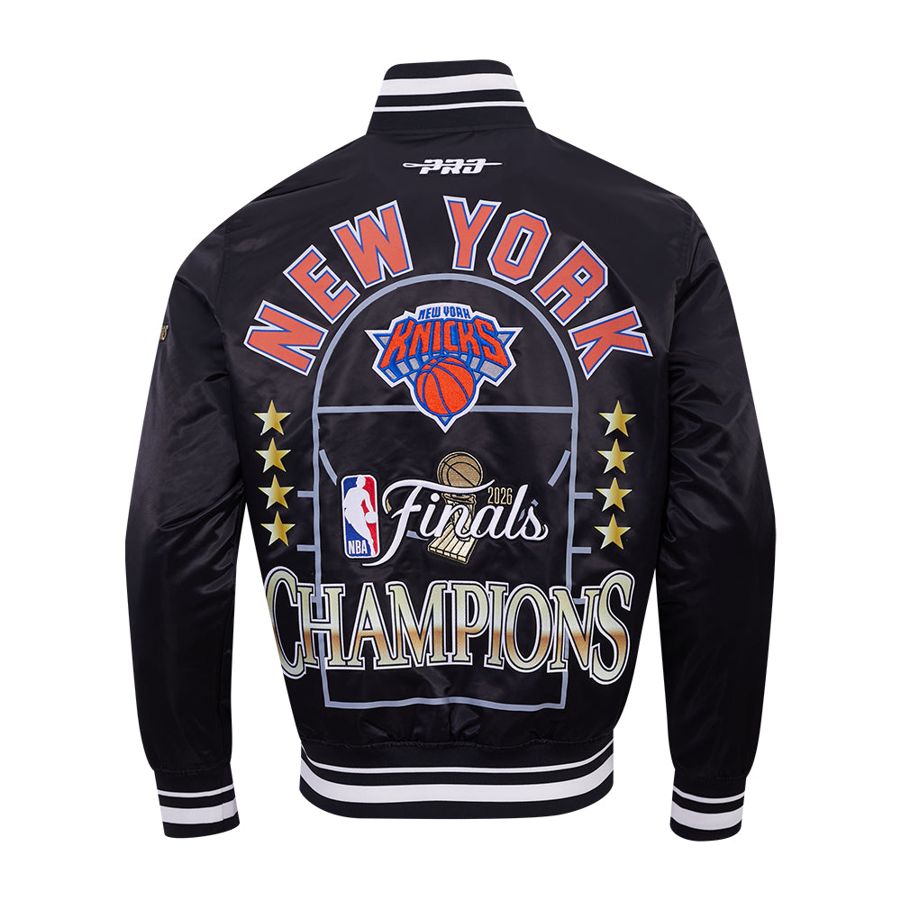 New York Knicks Pro Standard 2026 NBA Champions Limited Edition Satin Jacke Schwarz