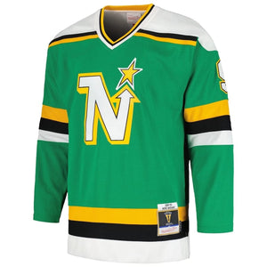 Minnesota North Stars Mike Modano Mitchell & Ness 1989 NHL Trikot Grün - STADIUMDREAMS