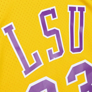 Shaquille O'Neal #33 LSU Tigers Mitchell & Ness NCAA Swingman Trikot 1990 Gelb - STADIUMDREAMS