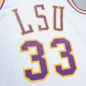 Shaquille O'Neal #33 LSU Tigers Mitchell & Ness NCAA Swingman Trikot 1990 Weiß - STADIUMDREAMS