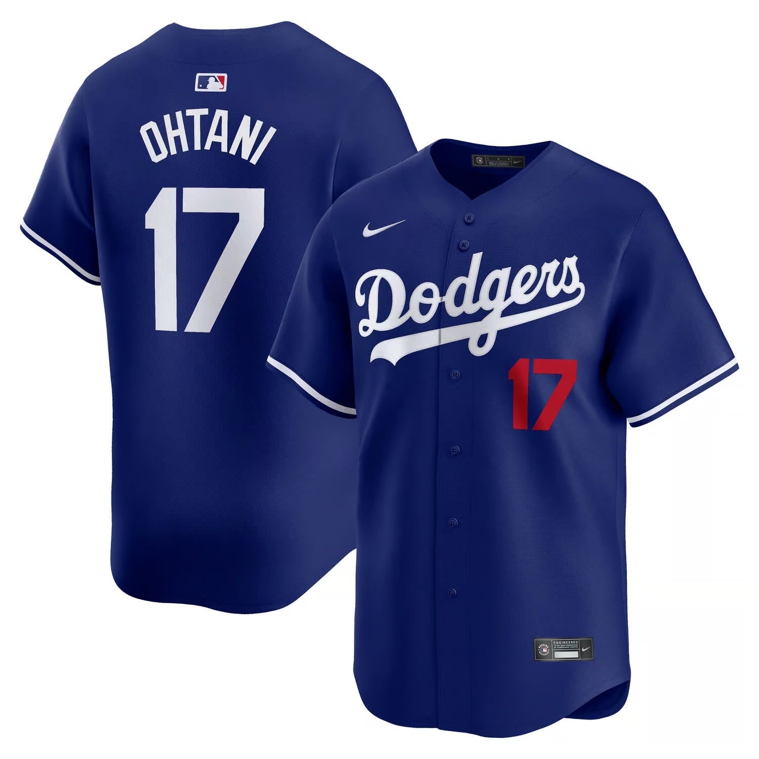 Shohei Ohtani #17 Los Angeles Dodgers Limited Nike MLB Baseball Trikot Blau