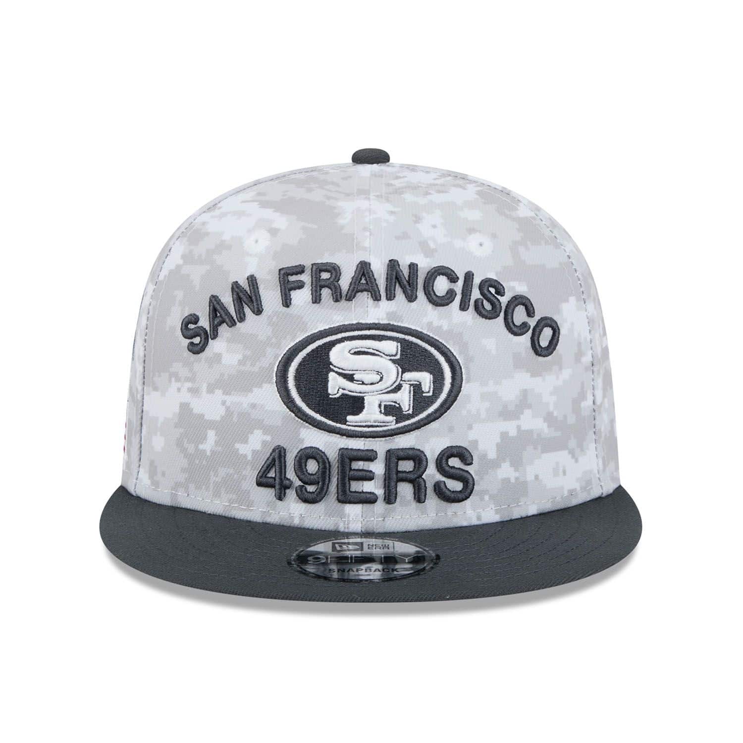 San Francisco 49ers 2024 NFL Salute to Service New Era 9FIFTY Snapback Cap Weiß - STADIUMDREAMS