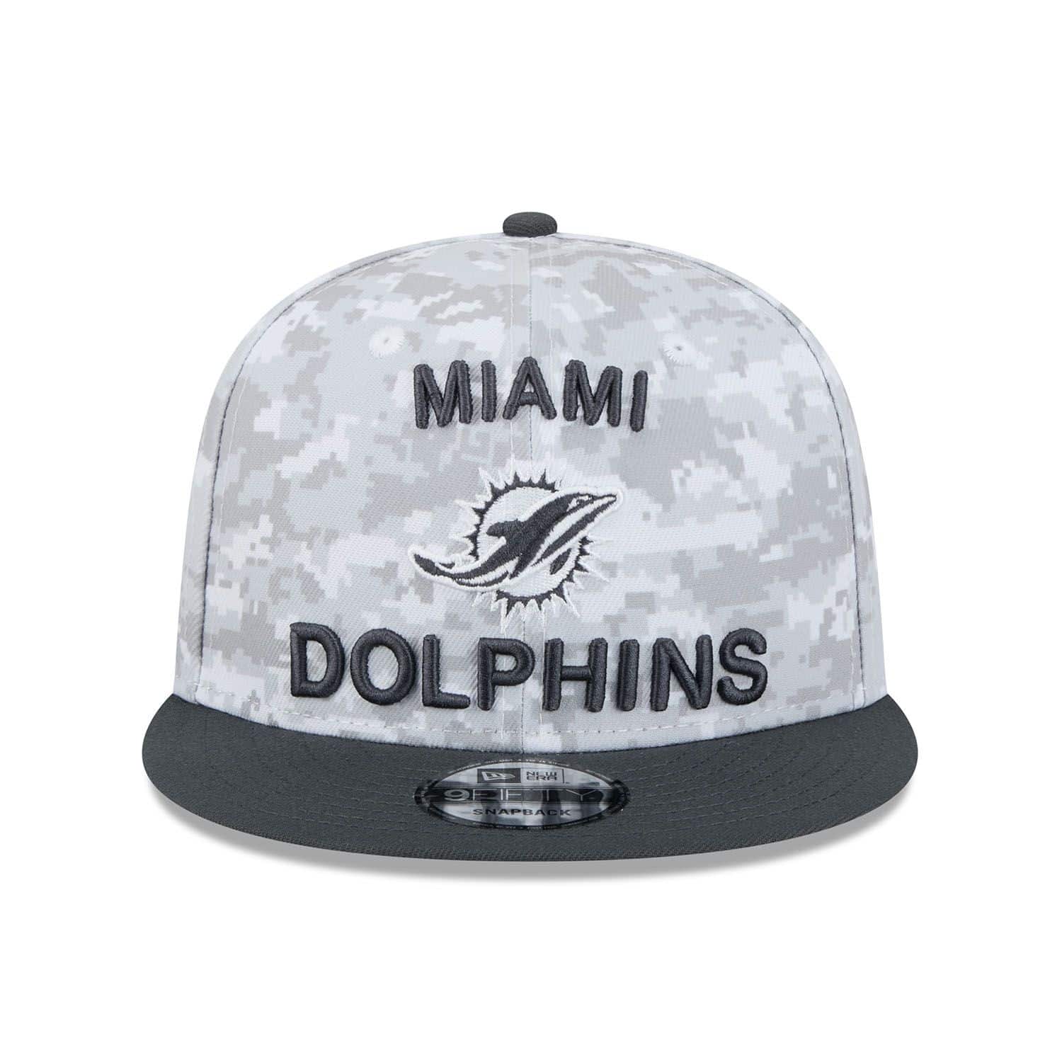 Miami Dolphins 2024 NFL Salute to Service New Era 9FIFTY Snapback Cap Weiß - STADIUMDREAMS