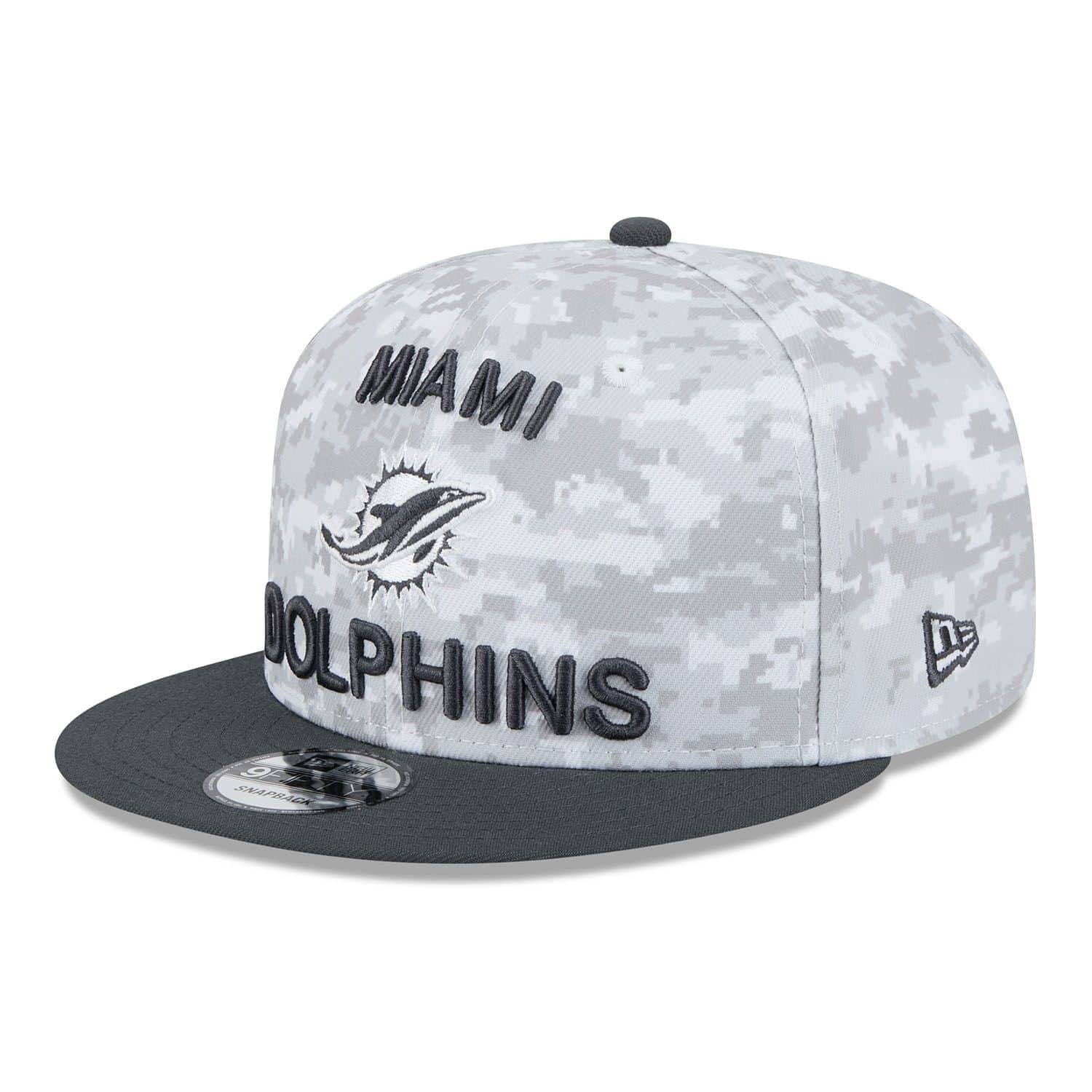 Miami Dolphins 2024 NFL Salute to Service New Era 9FIFTY Snapback Cap Weiß - STADIUMDREAMS