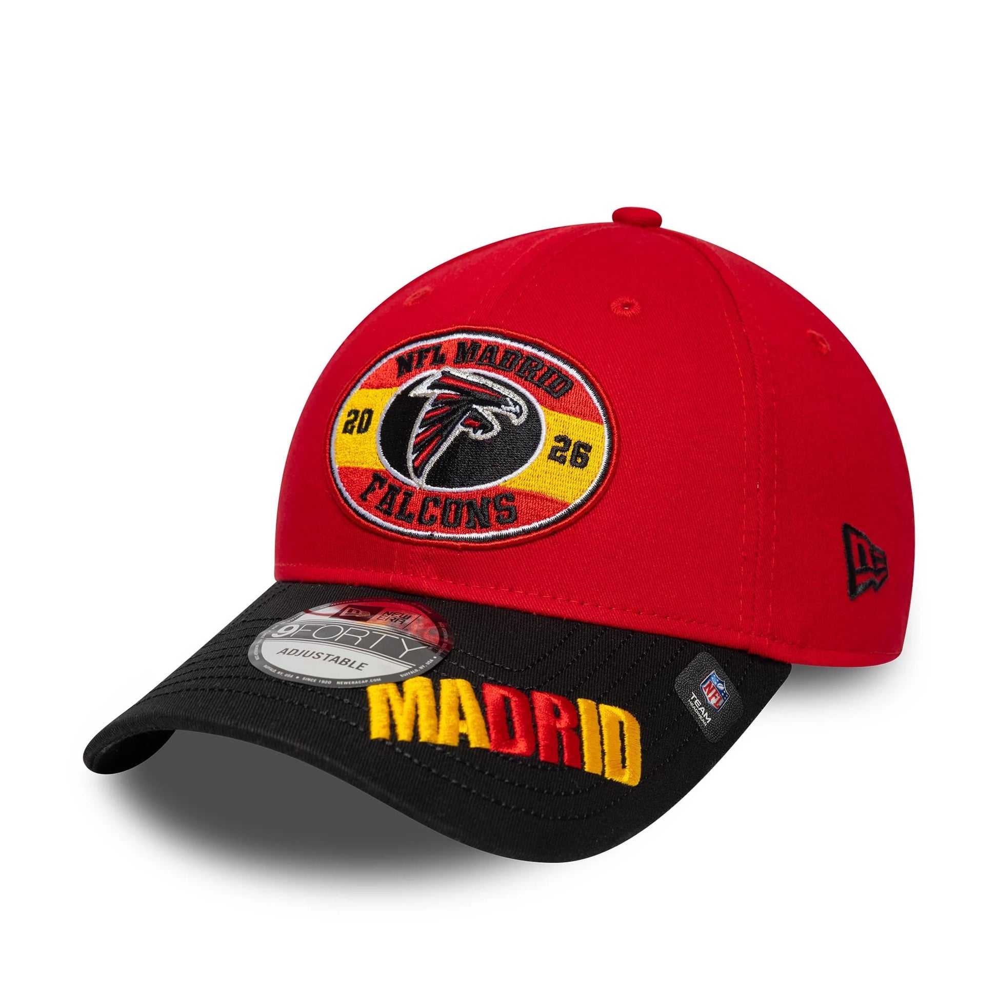 Atlanta Falcons New Era 2026 Madrid Game 9FORTY Snapback NFL Cap Rot