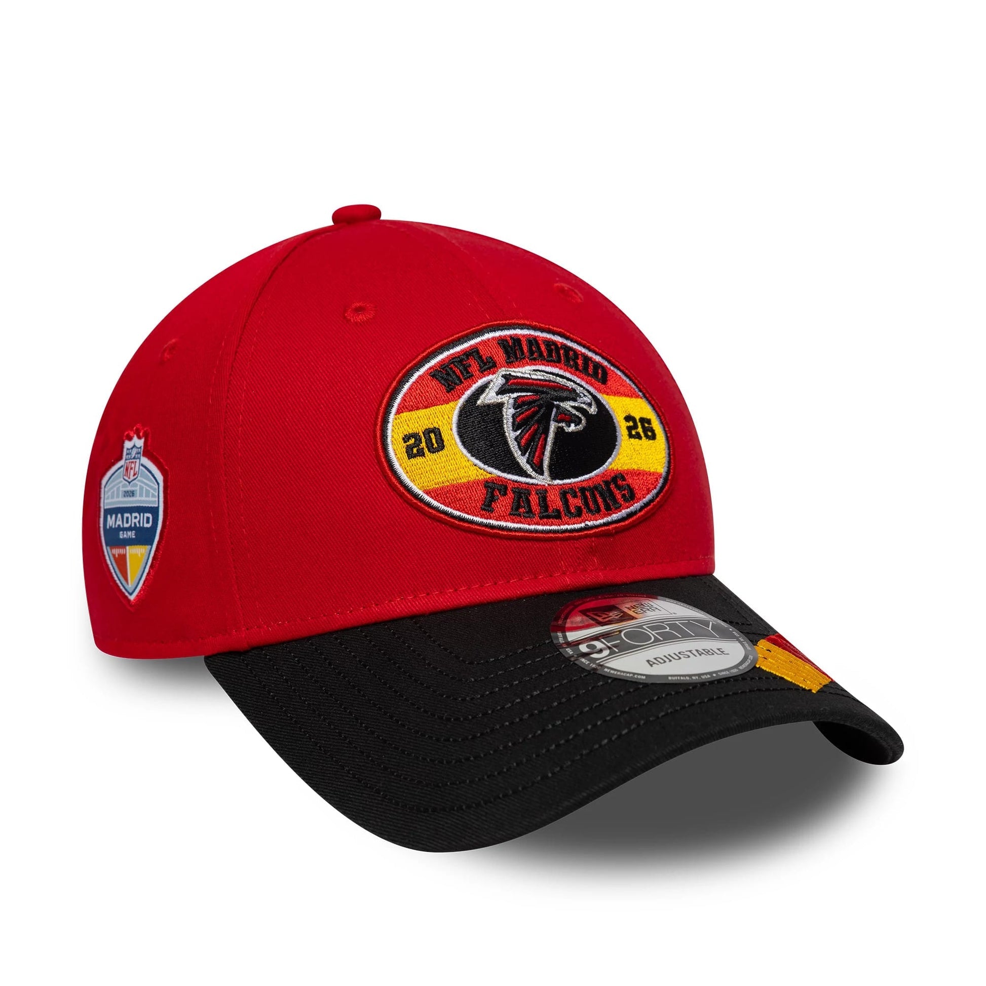 Atlanta Falcons New Era 2026 Madrid Game 9FORTY Snapback NFL Cap Rot
