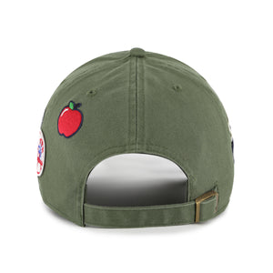 New York Yankees '47 Clean Up Premium Badges MLB Cap Olive Grün - STADIUMDREAMS