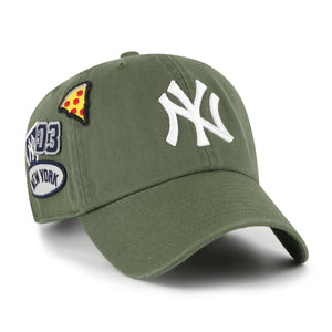 New York Yankees '47 Clean Up Premium Badges MLB Cap Olive Grün - STADIUMDREAMS