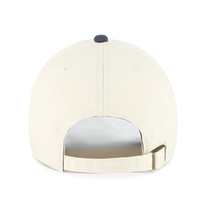 Beige Los Angeles Dodgers '47 Windham Clean Up MLB Cap mit aufgesticktem Dodgers-Logo, aus Baumwolle, sportlich und bequem