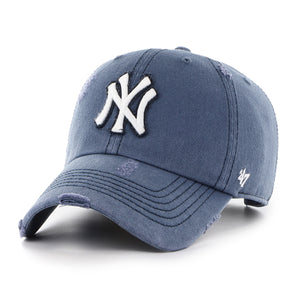 New York Yankees '47 Weathered Clean Up MLB Cap Vintage Blau - STADIUMDREAMS