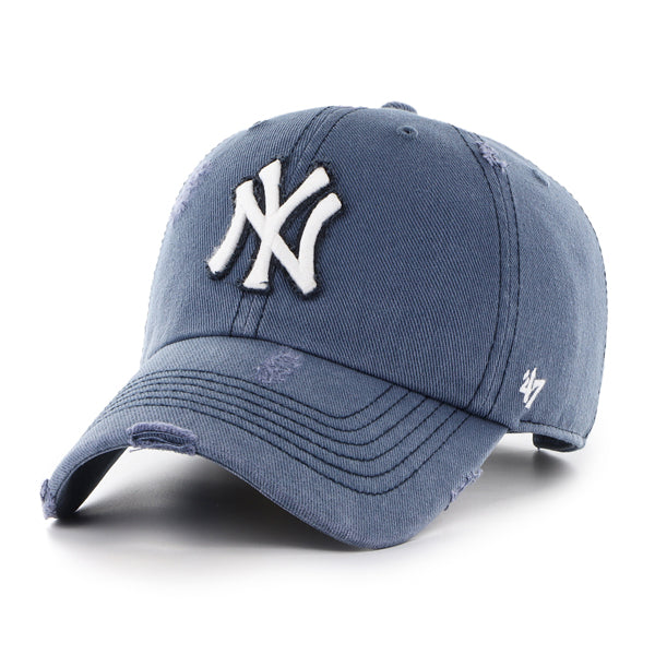 New York Yankees '47 Weathered Clean Up MLB Cap Vintage Blau - STADIUMDREAMS