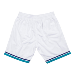 Charlotte Hornets Mitchell & Ness NBA Swingman Shorts 1992 Weiss - STADIUMDREAMS