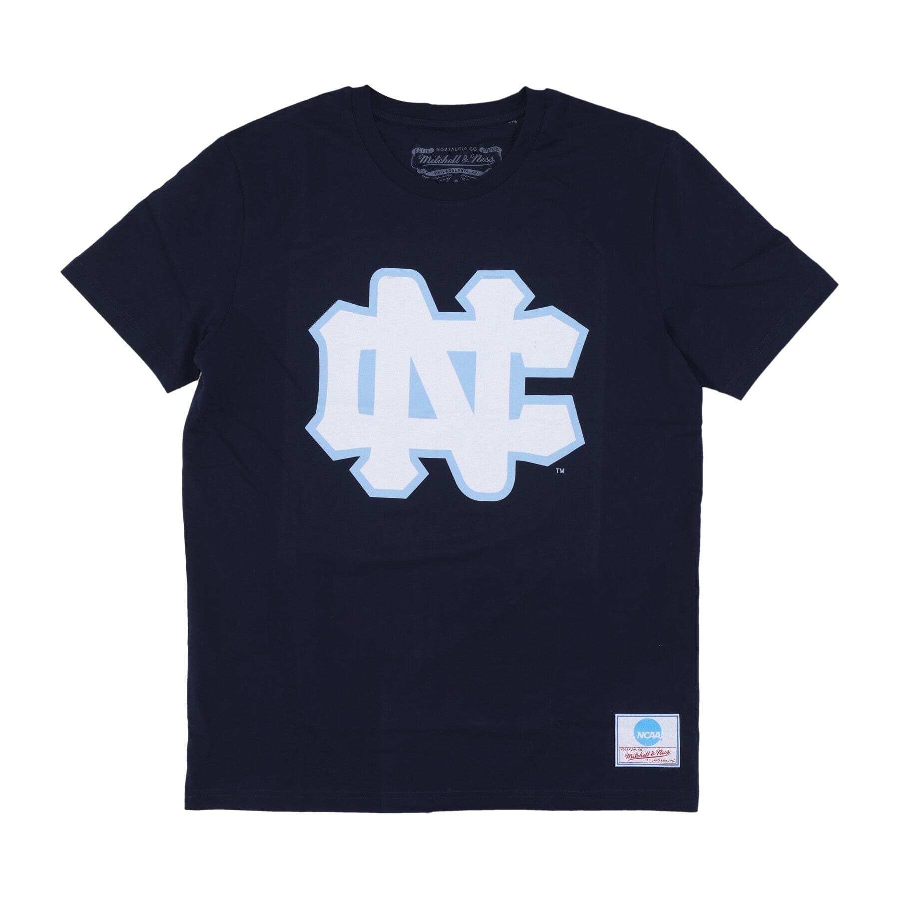 North Carolina Tar Heels Mitchell & Ness Team Logo NCAA T-Shirt Navy - STADIUMDREAMS