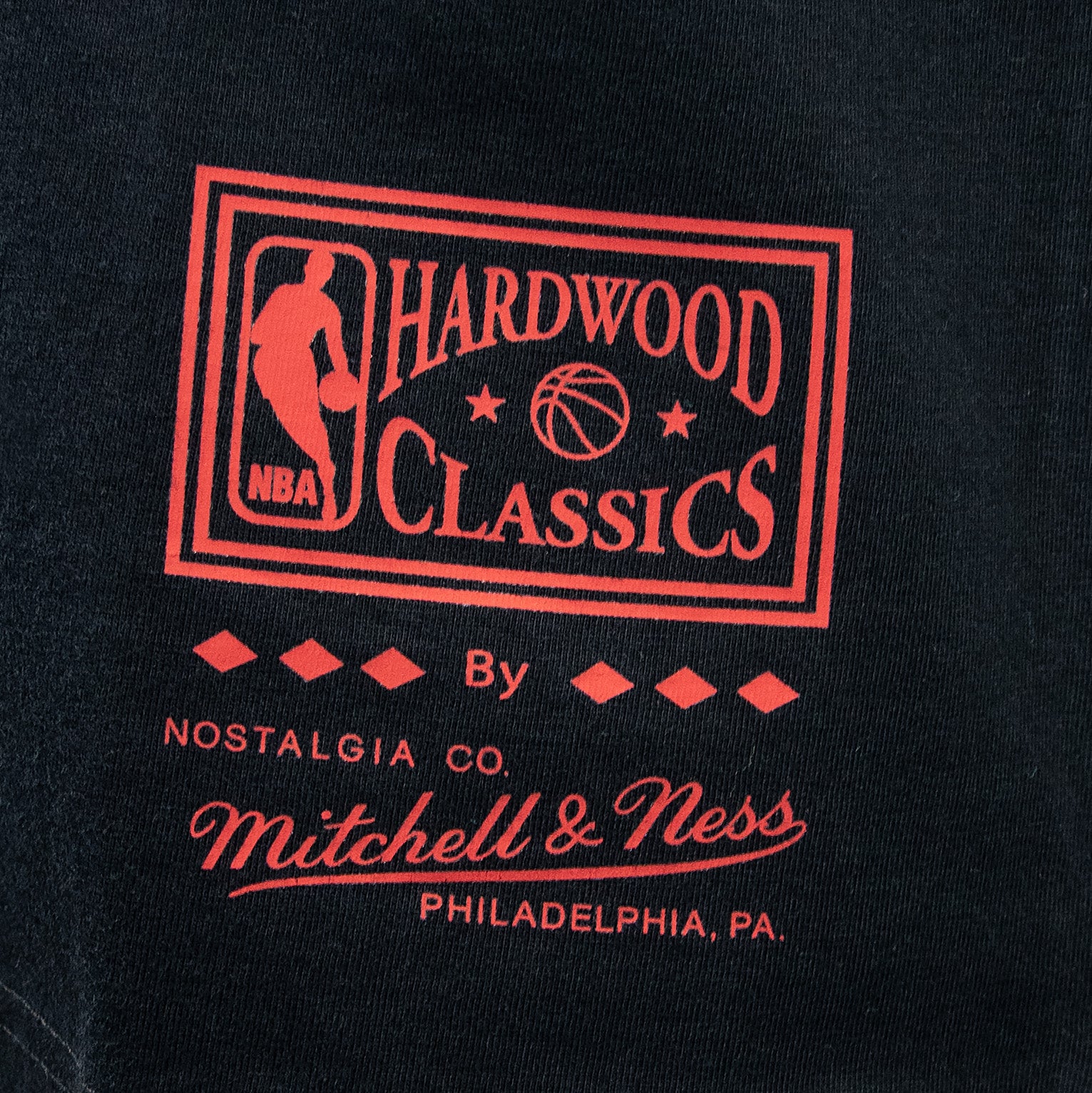 Allen Iverson Philadelphia 76ers Mitchell & Ness Vintage 80's Hype NBA T-Shirt Schwarz
